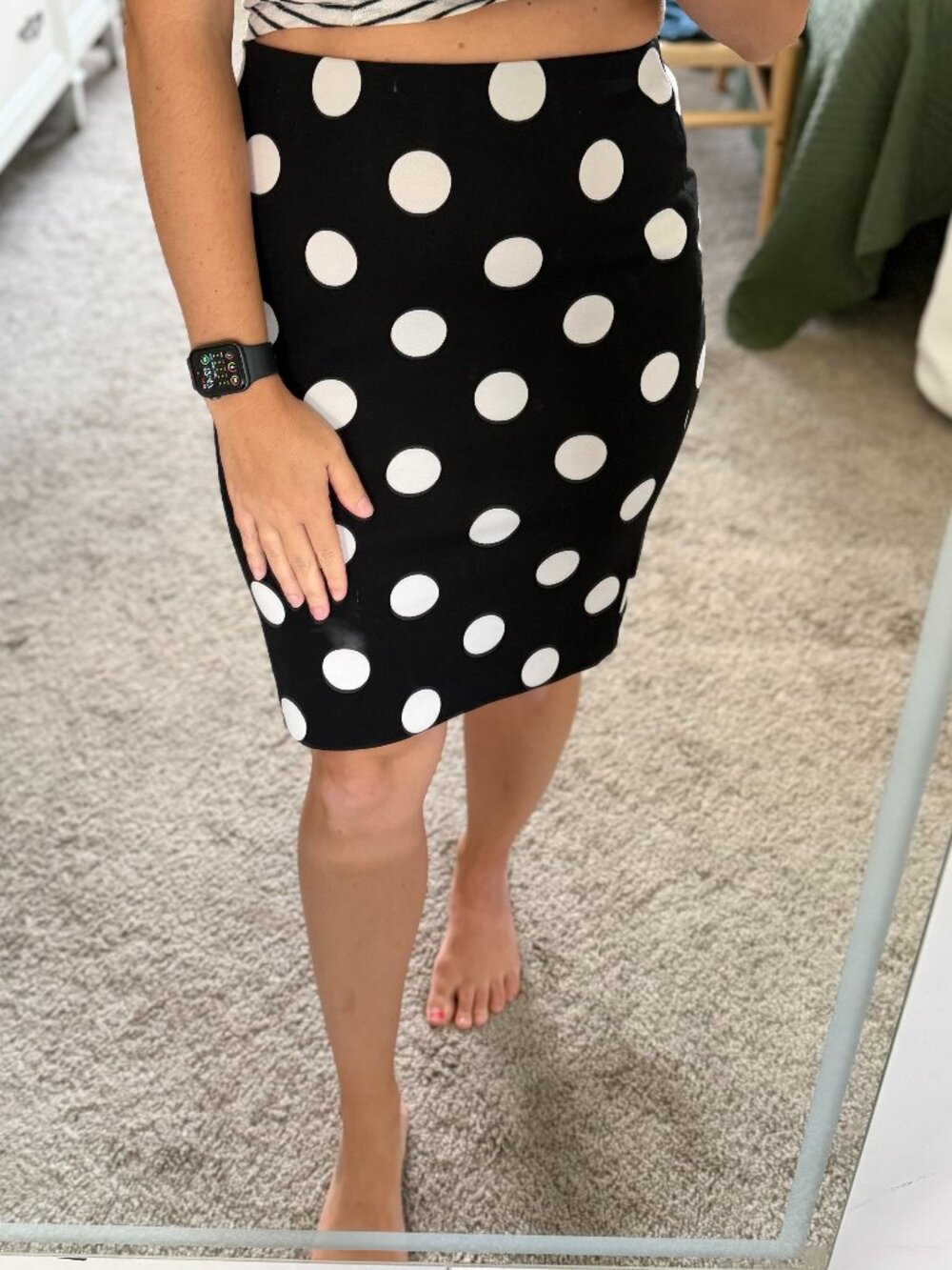 The Limited Polka Dot Skirt